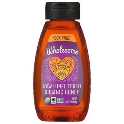 Wholesome Sweeteners Honey Raw Unfilt Sqz - 16 Oz - Image 3