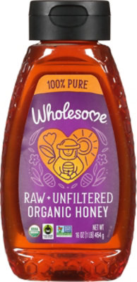 Wholesome Sweeteners Honey Raw Unfilt Sqz - 16 Oz - Image 2