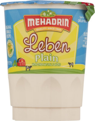 Mehadrin All Natural Leben Plain Yogurt - 6 Oz - Image 1