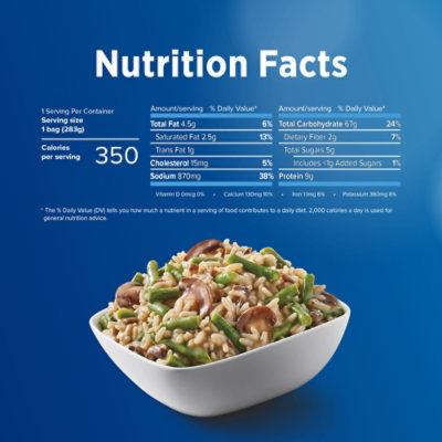 Birds Eye Steamfresh Sauced Mushroom & Green Bean Risotto Frozen Vegetable Side - 10 Oz - Image 4
