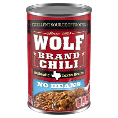 Wolf Brand Chili Without Beans - 24 Oz - Image 1