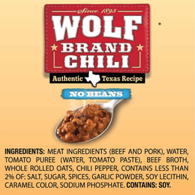 Wolf Brand Chili Without Beans - 24 Oz - Image 4