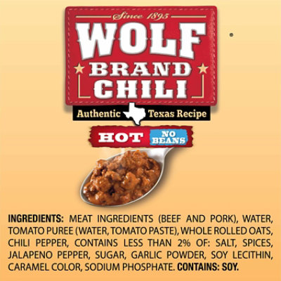 Wolf Brand Hot Chili Without Beans - 15 Oz - Image 4