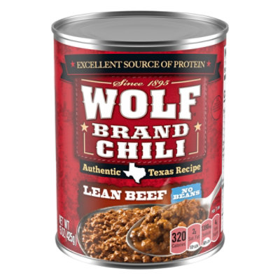 Wolf Brand Lean Beef Chili Without Beans - 15 Oz - Image 1