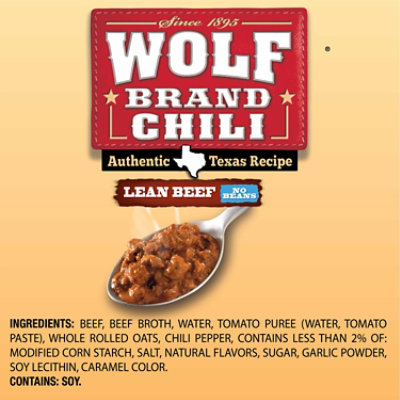 Wolf Brand Lean Beef Chili Without Beans - 15 Oz - Image 5