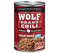 Wolf Brand Chili No Beans Lean Beef - 15 Oz