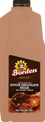 Borden Chocolate Milk - Half Gallon - Image 2