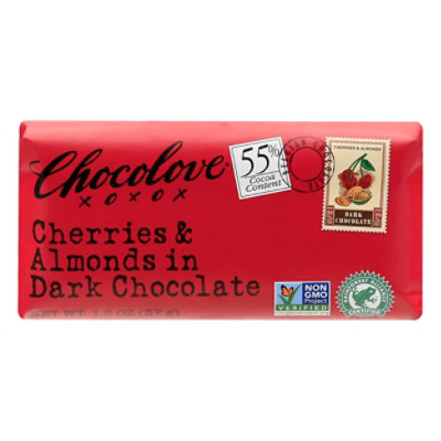 Chocolove Chocolate Bar Mini Dark Chocolate Cherries & Almonds - 1.3 Oz - Image 3