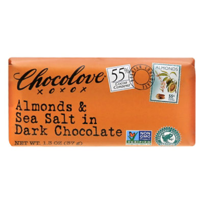 Chocolove Chocolate Bar Dark Mini Chocolate Almonds & Sea Salt - 1.3 Oz - Image 3