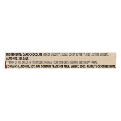 Chocolove Chocolate Bar Dark Mini Chocolate Almonds & Sea Salt - 1.3 Oz - Image 5
