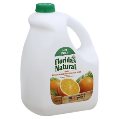 Floridas Natural Juice Orange No Pulp Chilled - 128 Fl. Oz ...