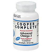 Cooper Complete Advanced Omega 3 Vitamin - 60 Count - Image 1