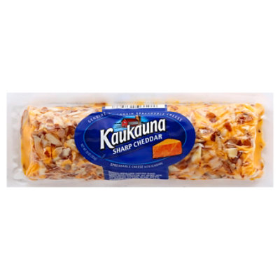 Kaukauna Sharp Cheddar Spreadable Cheese Log - 10 Oz.