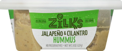 Zilks Jalapeno & Cilantro Hummus - 8 Oz - Image 2