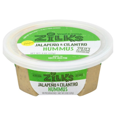 Zilks Jalapeno & Cilantro Hummus - 8 Oz