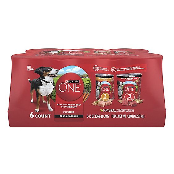 Purina ONE Smartblend Chicken And Brown Rice Wet Dog Food - 6-13 Oz