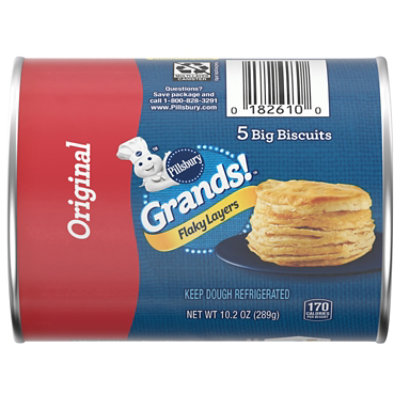 Pillsbury Grands! Flaky Layers Original Biscuits 5 Count - 10.2 Oz - Image 1