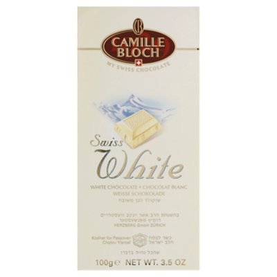 Camille Bloch Swiss White Bar - 3.5 Oz