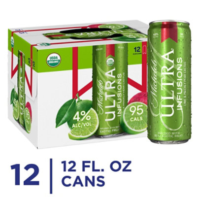 Michelob Ultra Infusions Lime & Prickly Pear Cactus Beer Cans - 12-12 Fl. Oz.