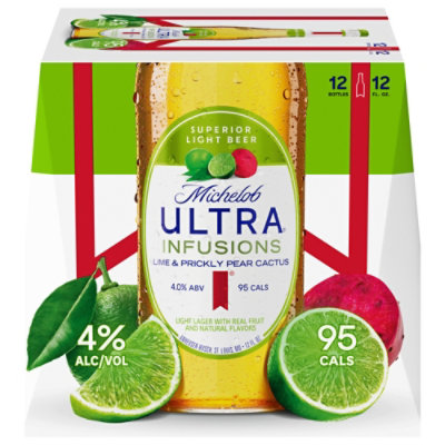 Michelob ULTRA Infusions Lime And Prickly Pear Cactus Light Beer In Bottles - 12-12 Fl. Oz. - Image 2