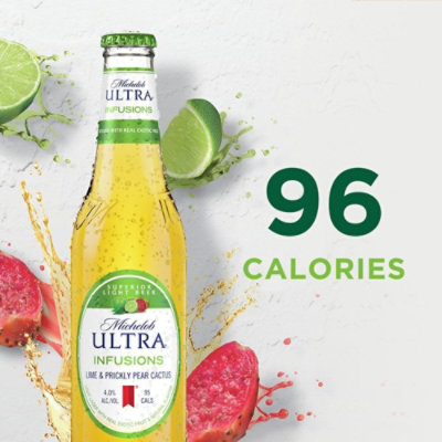 Michelob ULTRA Infusions Lime And Prickly Pear Cactus Light Beer In Bottles - 12-12 Fl. Oz. - Image 4