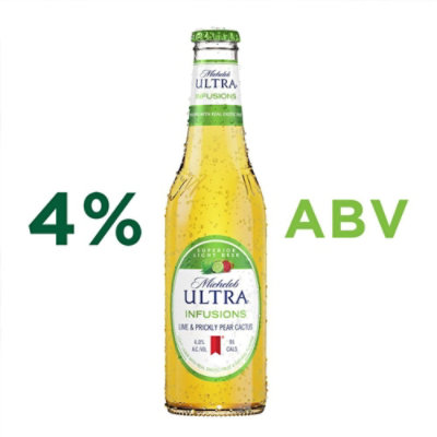 Michelob ULTRA Infusions Lime And Prickly Pear Cactus Light Beer In Bottles - 12-12 Fl. Oz. - Image 3