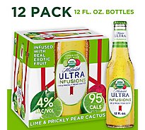 Michelob Ultra Infusions Lime & Prickly Pear Cactus Light Beer Bottles - 12-12 Fl. Oz.
