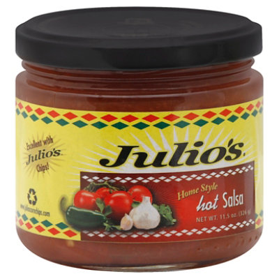 Julios Salsa Home Style Hot Jar - 11.5 Oz - Image 1