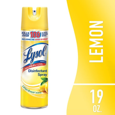 Lysol Lemon Breeze Disinfectant Spray - 19 Fl. Oz.