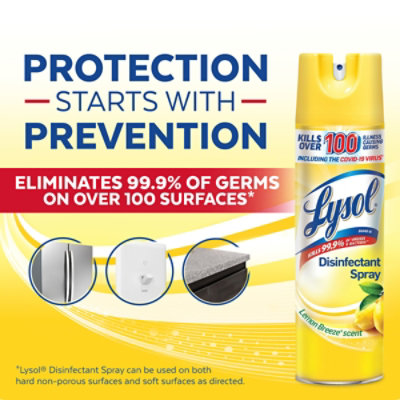 Lysol Lemon Breeze Disinfectant Spray - 19 Fl. Oz. - Image 6