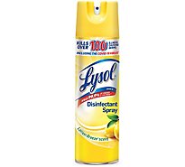 Lysol Disinfectant Spray Lemon Breeze Scent - 19 Oz