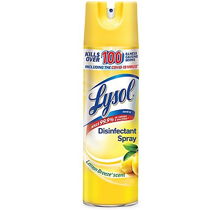 Lysol Lemon Breeze Disinfectant Spray - 19 Fl. Oz. - Image 1