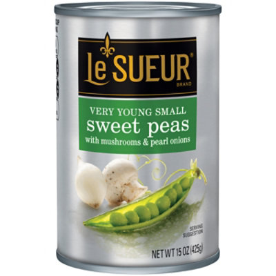 Le Sueur Peas Sweet Very Young Small With Mushrooms & Pearl Onions - 15 Oz - Image 2