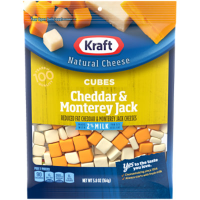 Kraft 2% Cheddar And Monterey Jack Cheese Cubes - 5.8 Oz - Pavilions