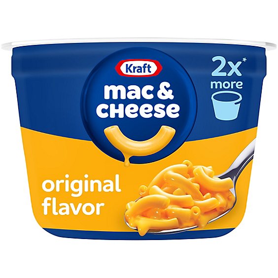 Kraft Original Macaroni & Cheese Easy Microwavable Big Cup Dinner Cup - 4.1 Oz