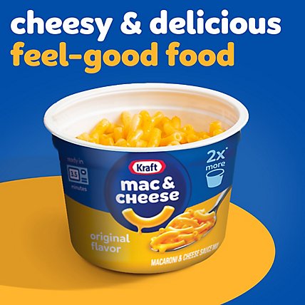 Kraft Original Macaroni & Cheese Easy Microwavable Big Cup Dinner Cup - 4.1 Oz - Image 8