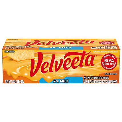 Velveeta 2% Milk Reduced Fat Pasteurized Recipe Cheese Product Block - 16 Oz - Image 3