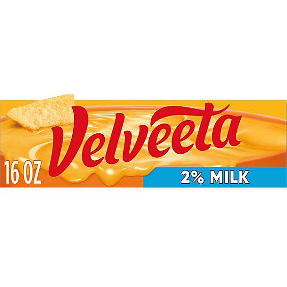 Velveeta 2% Milk Reduced Fat Pasteurized Recipe Cheese Product Block - 16 Oz