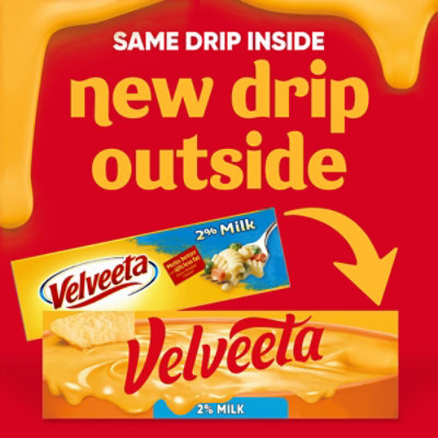 Velveeta 2% Milk Reduced Fat Pasteurized Recipe Cheese Product - 16 Oz - Image 3