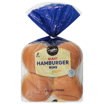 Signature SELECT Buns Hamburger Giant Enriched 8 Count - 20 Oz - Image 3