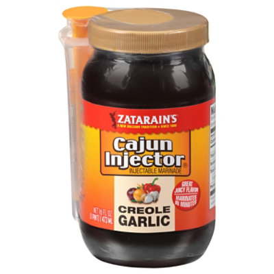Zatarain's Cajun Injectors Creole Garlic Injectable Marinade with Injector - 16 Oz - Image 1