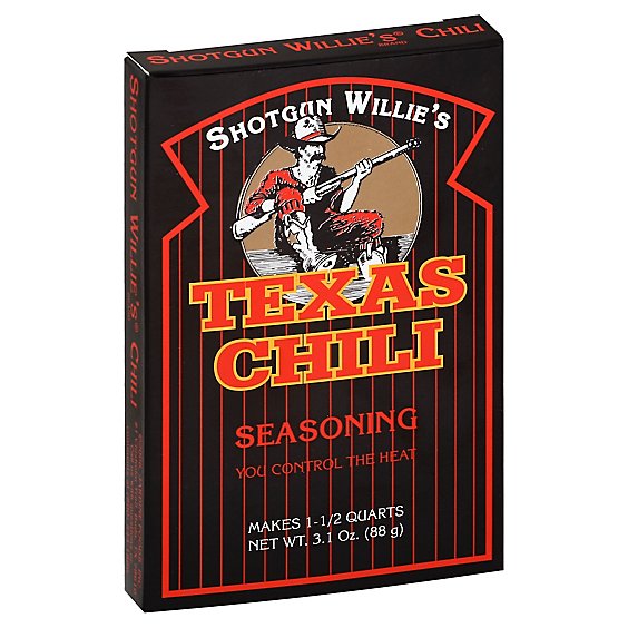 Shotgun Willies Seasoning Texas Chili - 3.1 Oz