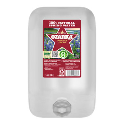 Ozarka No Flavor Natural Spring Water Bottle - 2.5 Gallon - Image 1