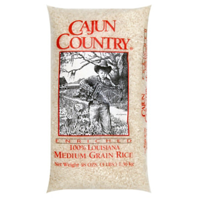 Cajun Country Rice Medium Grain - 48 Oz