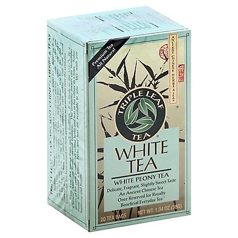 Triple Leaf Tea White Tea White Peony - 20 Count