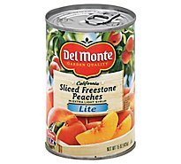 Del Monte Peaches California Sliced Freestone Lite - 15 Oz