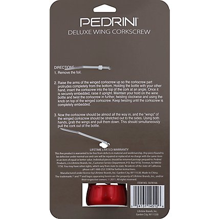 Ped Deluxe Corkscrew Red - Each - Image 3