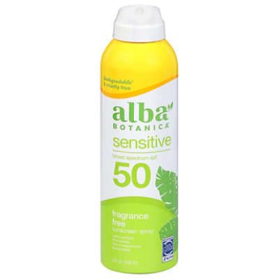 Alba Botanica SPF 50 Fragrance Free Clear Sunscreen Spray - 6 Oz - Image 3