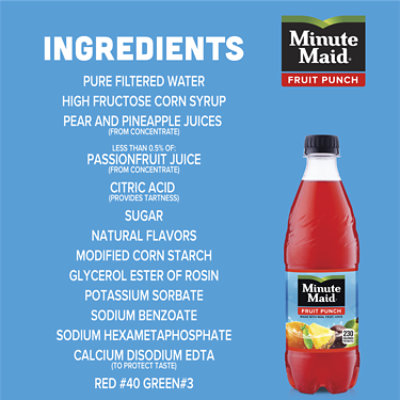 Minute Maid Soda Fruit Punch - 20 Fl. Oz. - Image 4