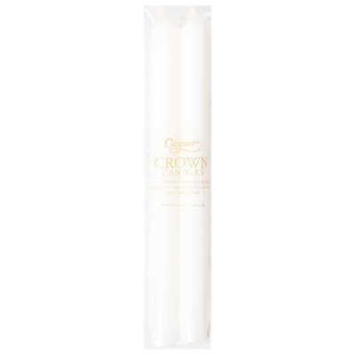 Caspari White Taper Duet Candles - 2 Count - Image 3